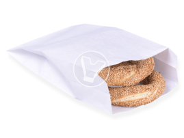 Flat bottom bag, white, 140*60*250 mm
