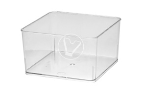 Square bowl 350 ml, transparent