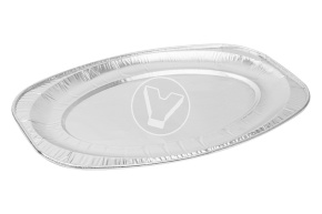 Aluminum dish, oval, 255*177*14 mm