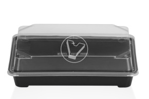 Спк-19 дно для суши, без крышки, черное ПП Премиум