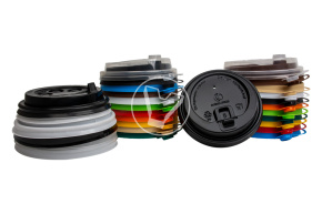 Lid with plug, blue matte, d 90 mm