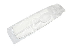 Set "Economy" 2/1, white (tablespoon, white napkin)