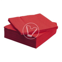 Napkins 33*33 cm red, 1 layer, 300 pcs/pack