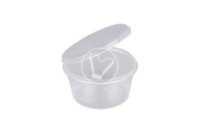 Sauce bowl with combined lid 1256P, transparent, 80 ml