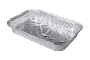 Aluminum container C314, 314*209*48 mm, 2235 ml, Lamina
