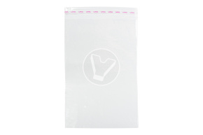 Transparent bag with adhesive tape, 20*30 cm, 25 microns