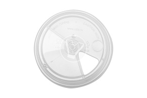 Flat cap type B, transparent, with transparent plug