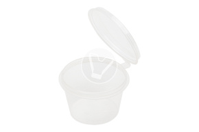 Sauce bowl with combined lid, transparent, 50 ml