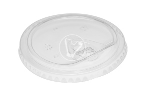 Plastic cup flat lid, with drinker, diameter 98 mm, Cyclyc