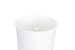 Cтакан бумажный 400 мл, белый, однослойный, d 90 мм