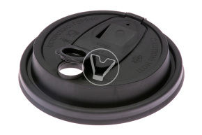 Крышка d-90 с питейником, черная, тип Е