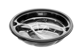 Container SpK-190, 750 ml, black, StirolPlast