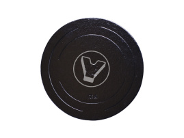 Cake board without holder, round, d 260 mm, height 2.5 mm, black, 10 pcs/pack, “Confectioner”
