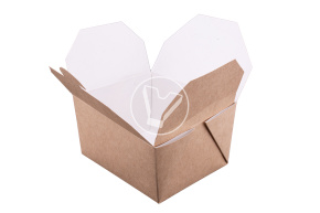 Universal box, 600 ml, for noodles, second dishes and trimmings, "ECO FOLD BOX"