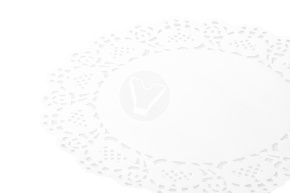 Paper lace doilies, round, d 240 mm, white, 250 pcs/pack