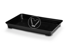Bottom for sushi SpK-25 without lid, black 