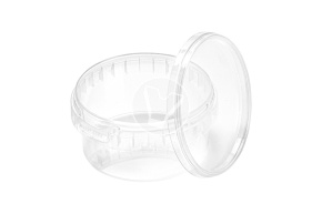 Jar with lid, transparent, d 95 mm, 210 ml