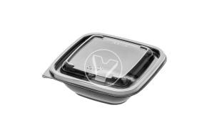 Container S-12 for cold, 250 ml, 12*12 cm, black