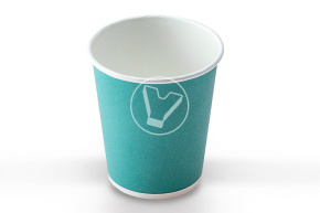 Стакан 250 мл, бирюзовый, d 80 мм, Лига Пак