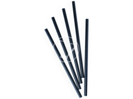 Paper straws, black, diameter 8 mm, length 230 mm, 250 pcs/pack