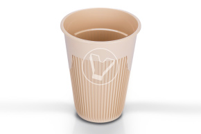 Cup 350 ml, for hot drinks, beige, PP