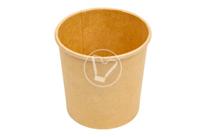 Kraft soup bowl without lid EcoSoup, 360 ml, Verde Vita