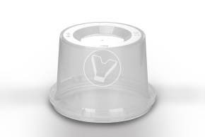 Jar with lid, transparent, d 118 mm, 550 ml