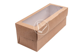 Packaging for muffins ECOMUF 3, 3 compartments, 250*100*100 mm