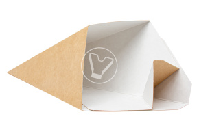 Бумажный конус для фри ECO CONE, размер L, Verde Vita