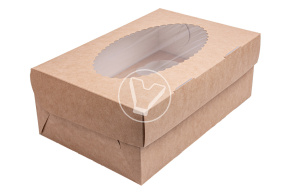 Packaging for muffins ECOMUF 6, 6 compartments, 250*170*100 mm