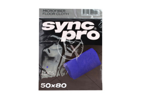 Салфетка микрофибра для пола 50*80 см., 350 см. SyncPro (синяя)