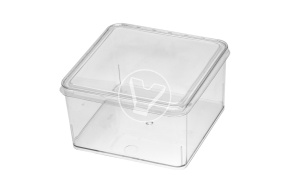 Square bowl 350 ml, transparent