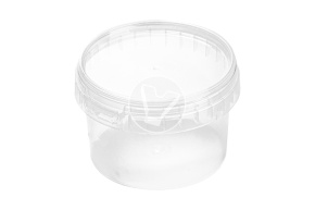Jar with lid, transparent, d 95 mm, 280 ml
