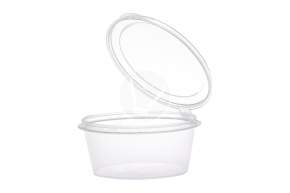 Sauce bowl with combined lid 1246P, transparent, 50 ml