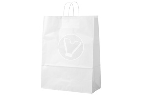 Bag with twist handles, white, 350*150*450 mm