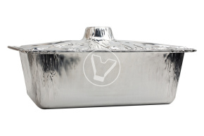 Aluminum pan form with lid, 4200 ml, 330*210*95 mm, Lamina
