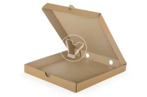 Pizza box, 300*300*40 mm, corrugated, craft