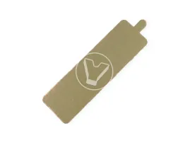 Cake board with holder, rectangular, 130*40 mm, thickness 0.8 mm, golden, 100 pcs/pack