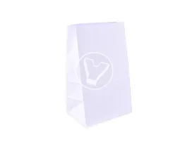 Bag with straight bottom, white, 180*120*290 mm