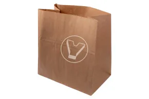 Bag with straight bottom, craft, 320*200*340 mm