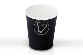 Paper cup 250 ml, black, d 80 mm