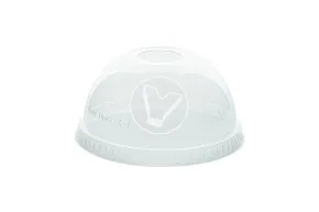 Plastic cup dome lid, with hole