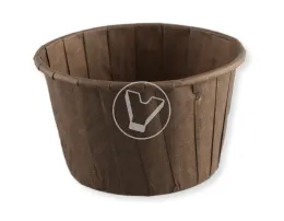 Baking cup "Muffin" MFF50/40W, brown, d 50 mm, height 40 mm, 100 pcs/pack