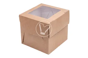 Упаковка для маффинов ECOMUF 1, 1 отделение, 100*100*100 мм