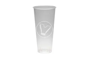 Plastic cup, matte, 650 ml