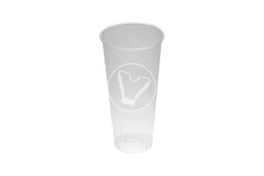 Plastic cup, matte, 650 ml