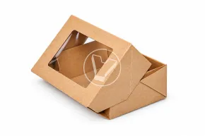 Ланч-бокс самосборный OneBox, 350 мл, крафт