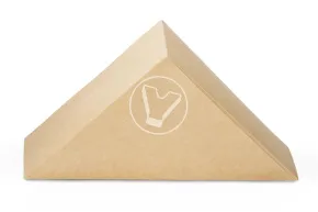 Sandwich packaging Sandwich 60, 130*130*60 mm, craft, triangular, DoECO