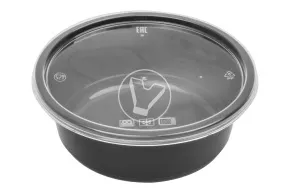 Soup container K115, 250 ml, black, without lid, VZLP