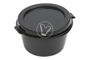 Sauce bowl with combined lid, black, 30 ml